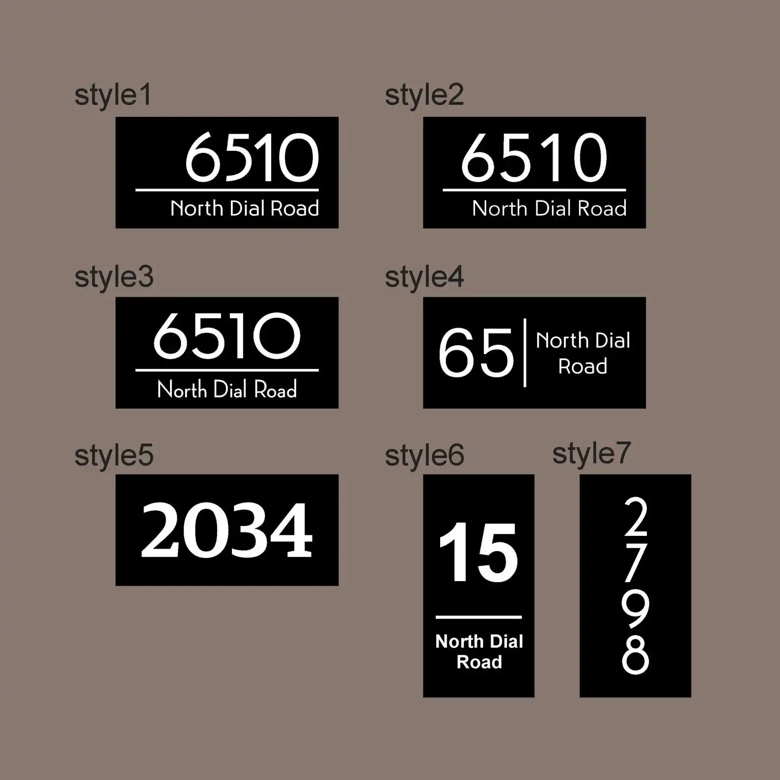 لوحة رقم منزل LED مضيئة مخصصة، علامة عنوان أكريليك حديثة بإضاءة خلفية، لافتة باب متينة مقاومة للماء في الهواء الطلق #6