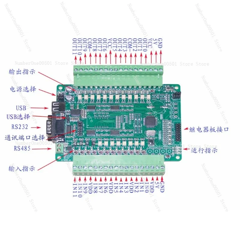CNC Machine Interface Board MODBUS Port Expansion MACH3 Compatible Industrial Communication Control Board -095