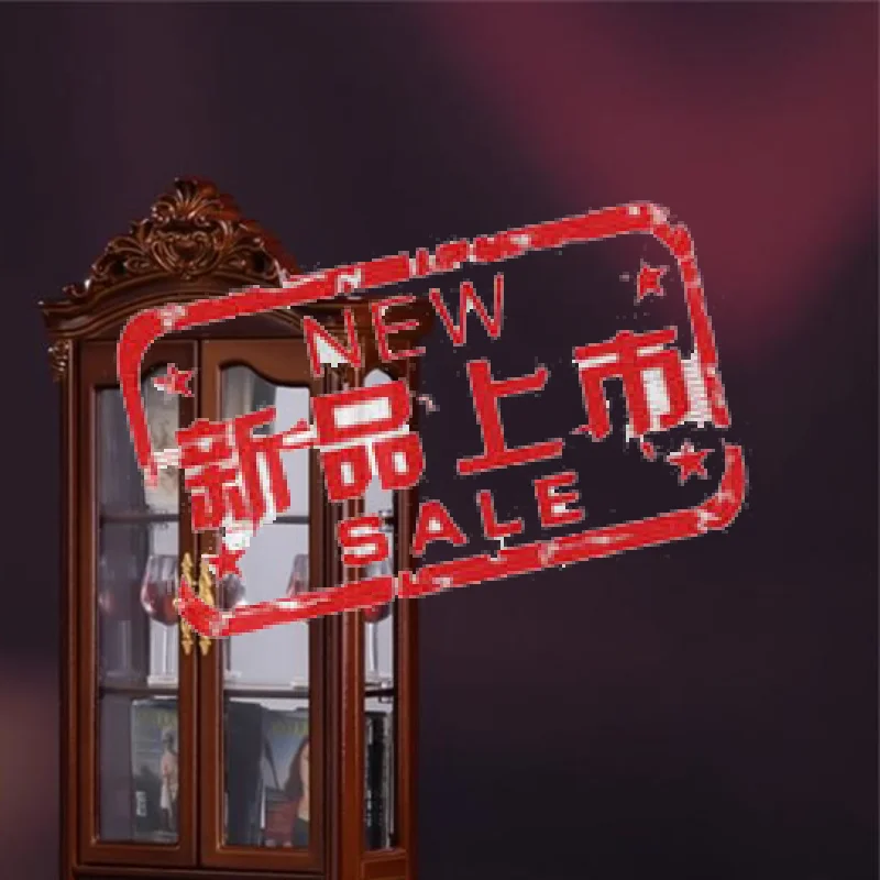 

1/12 Dollhouse Vintage Simulation Storage Cabinet Display Cupboard Model Doll Home Living Room Wine Cabinet Furniture Decor Toy