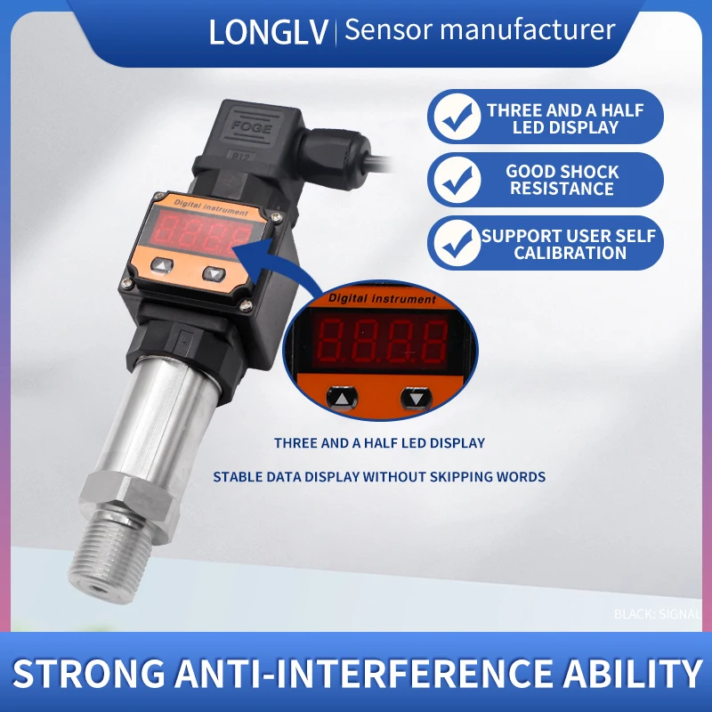 LONGLV PTL503S جهاز إرسال الضغط الرقمي