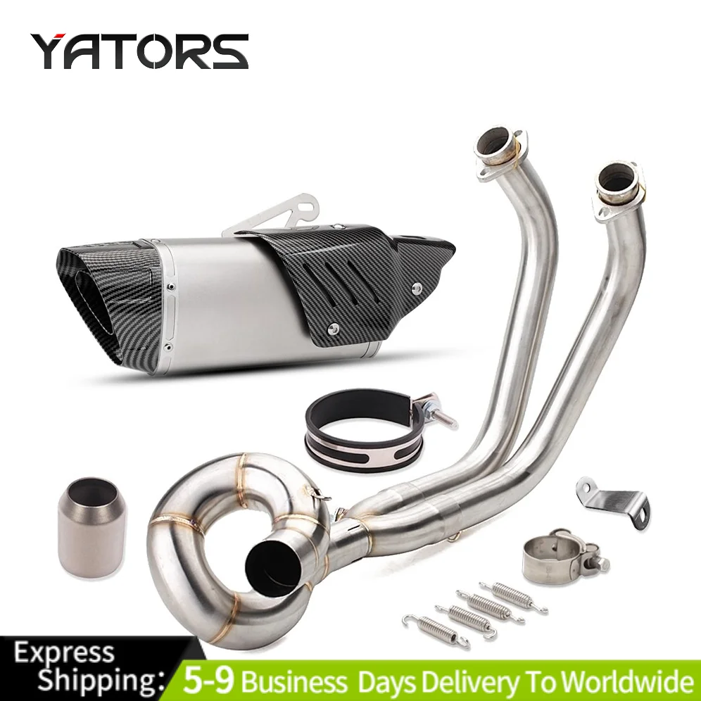 

For Kawasaki Ninja 650 Z650 ER6N ER6F 2012-2023 Exhaust Pipe Muffler Full System Exhaust Systems