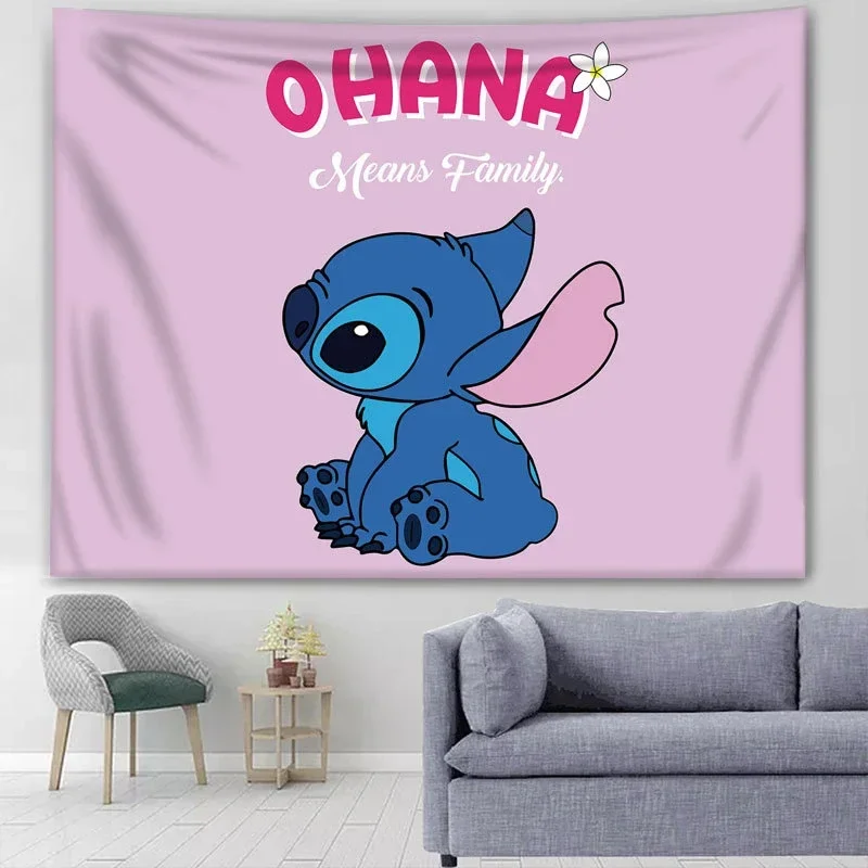 Stitch Tapestry Wall Decoration Room Decoration Party Atmosphere Photo Background Cloth Suitable for Children and Adults