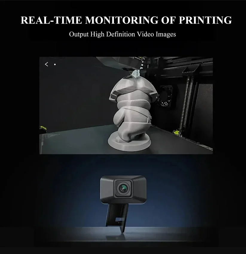 CREALITY AI Camera HD Quality K1C/K1se/K1 MAX AI DetectionTime-lapse Filming Easy To Install for K1_K1 MAX 3D Printer Accesoires