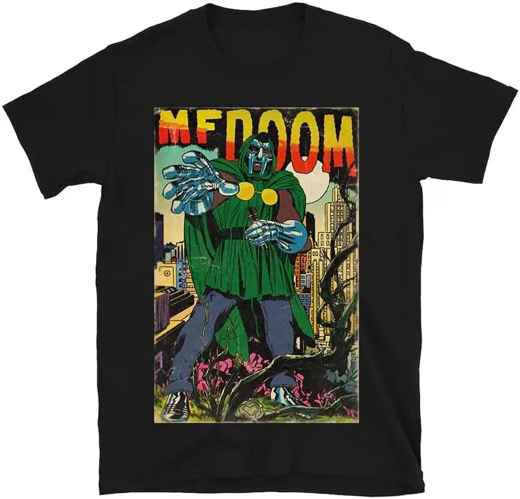 MF Doom shirt Men's Women's shirt Active Athletic Round necks Short Sleeves T shirts Black