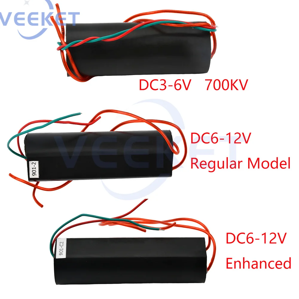 New Style DC3-6V/DC6-12V High Voltage Generator High Voltage Pulse Module Stable Performance 700KV/500-1,000,000 Volts Super Arc