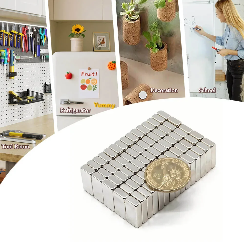 Obrázek 4: 10x5x1-20x10x5mm namyšlený úřad magnety pro chladnička, plocha - non-marking stanovení pro crafters, organizing