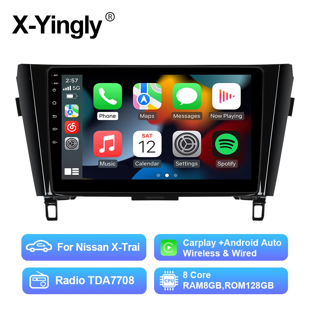 

Car Radio Multimedia PlayerFor Nissan X-Trail XTrail T32 Qashqai J11 T31 0 2013-2017 Android 12 GPS Navigation WIFI Screen