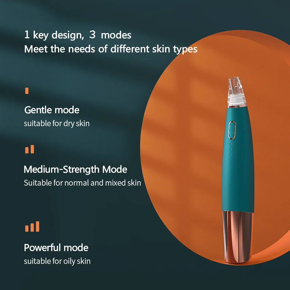 Biblioteca intelligente Pulizia del viso Punti neri Aspirazione Esfoliante Bellezza Acne Brufolo Rimozione Strumento Cura Professionale Punti neri Re