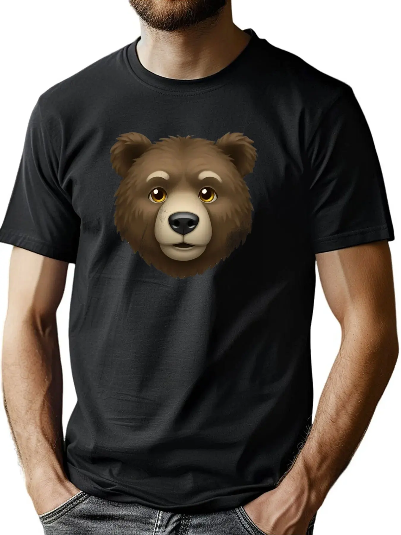 

Basic Men's T-shirt, Skull Pattern - Suitable for Back-to-school Season and Casual Outdoor Activities