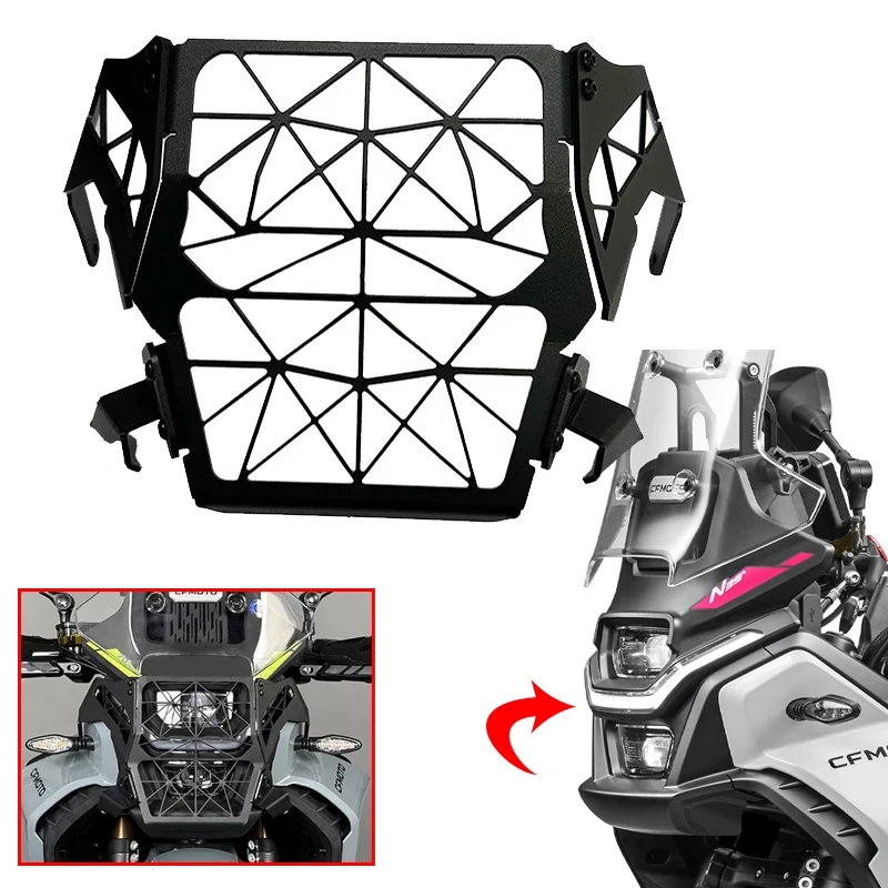 

Motorcycle Headlight Protection Head Light Grill Guard Protector Cover Fit For CFMOTO CF MOTO 450MT 450 MT MT450 2024 2025 2026