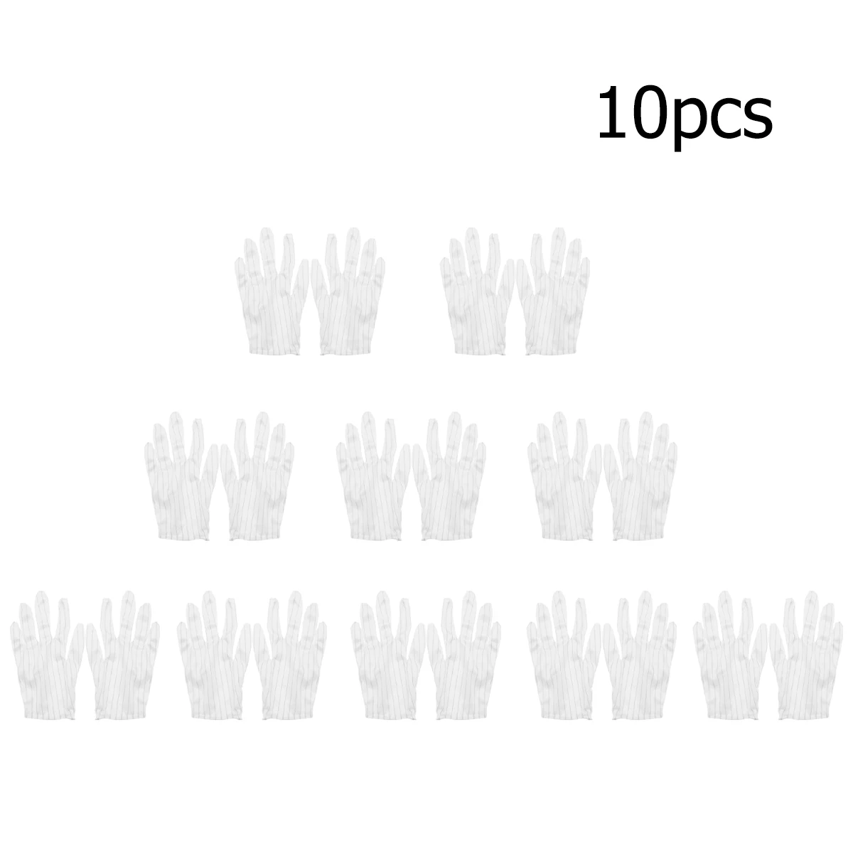 

10 Pairs Anti-static Gloves Electronic Electrician Working Anti-contamination Protective Safety