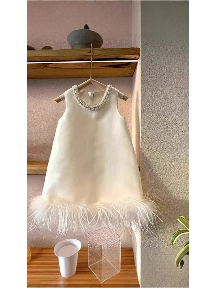 Kinder-Ballkleid, Kleid für Klavierauftritte, Hochzeits- und Geburtstagskleider für Mädchen, Partykleider A5025, Festkleid – Detail 3