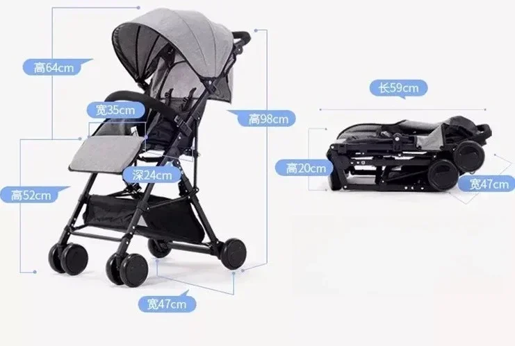 Baby Kinderwagen Lagerung Tasche Universal Staub-proof Tasche Kinderwagen Walker Kinderwagen Abdeckung Reise Shipper Kindergarten Karren Zubehör – Detail 14