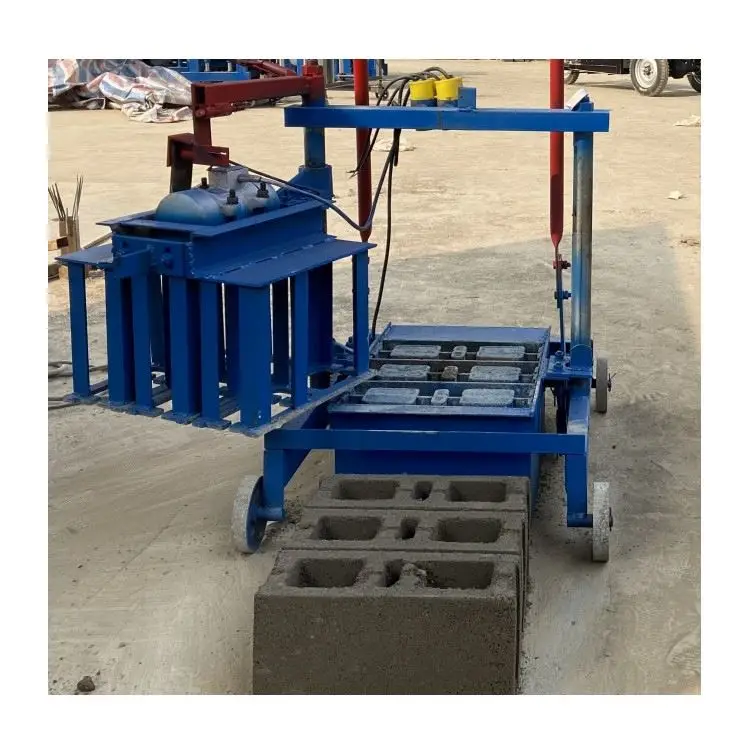 Mobile Manual Hollow Interlocking Brick Ash Brick Making Machine Fly Ash Brick Making Machine
