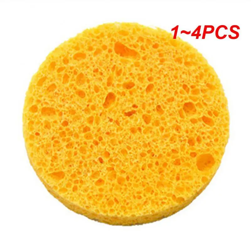 1~4PCS Cotton Pads Exfoliating Effective Natural In-demand Healthy Best Selling Wood Pulp Cleansing Sponge Natural Beauty