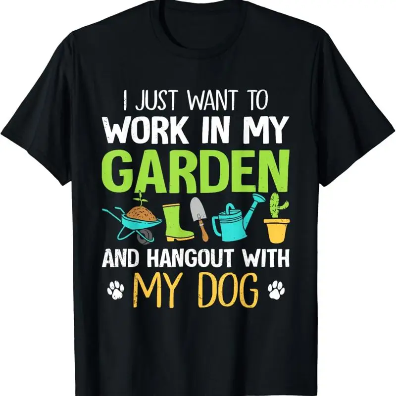 Dog _ Gardening Plant Lover Garden Funny Gardener T Shirt