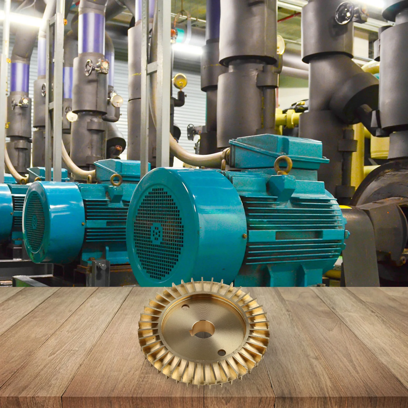 Brass Impeller OD105mm ID25mm Self-Priming Impeller Robust Construction Versatile Applications Efficient Operation