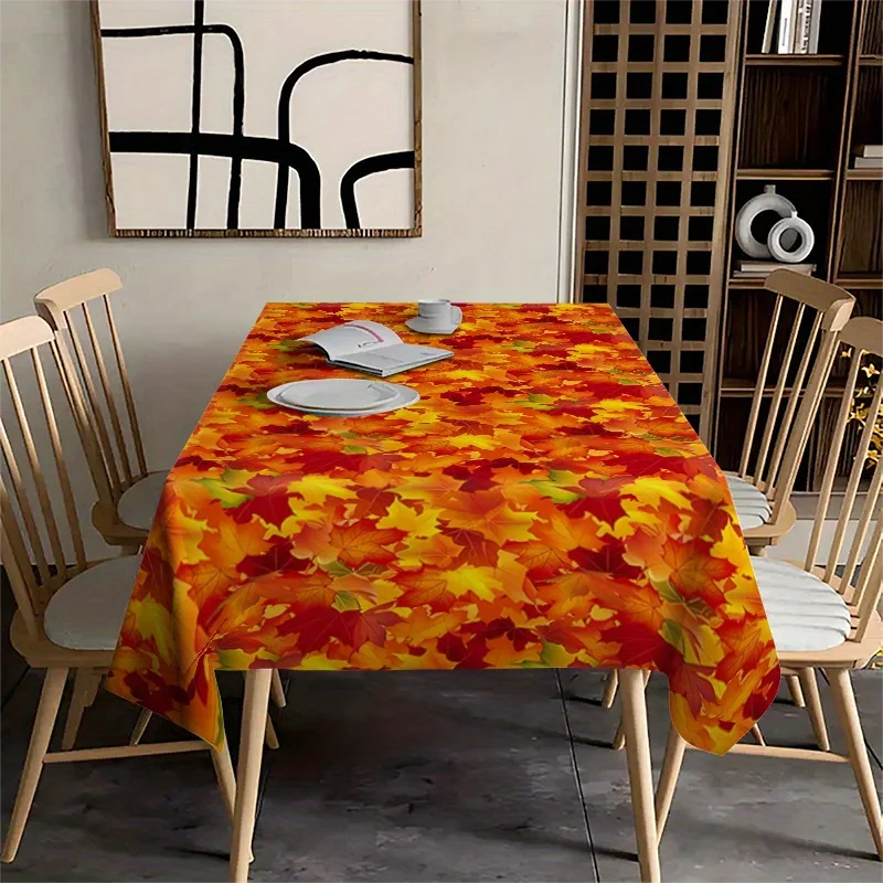 1pc Autumn Maple Leaf Tablecloth - Autumn Leaves - Party Tablecloth - Thanksgivingzyc