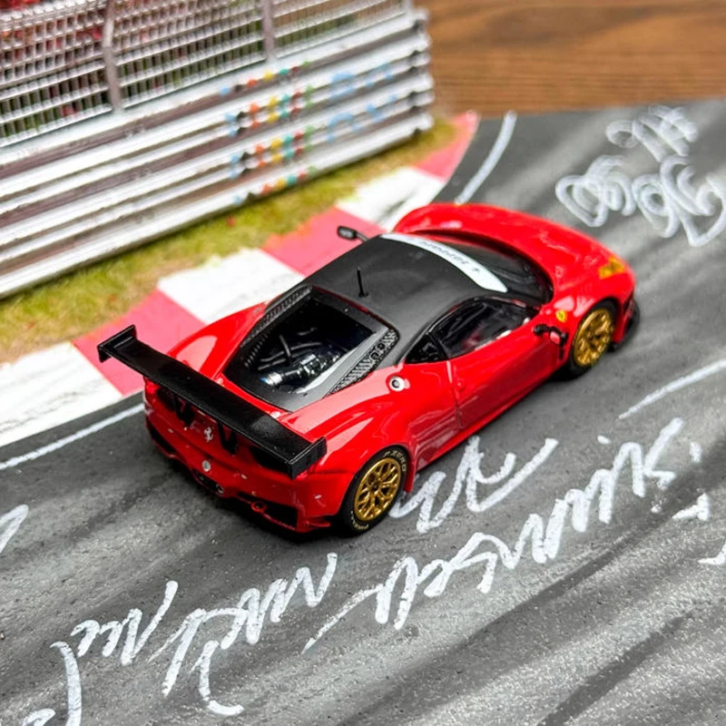 TW Tarmac Works Schaal 1:64 458 Italia GT3 Legering Model Auto Statische Collectie Versierd Vakantie Geschenken Speelgoed
