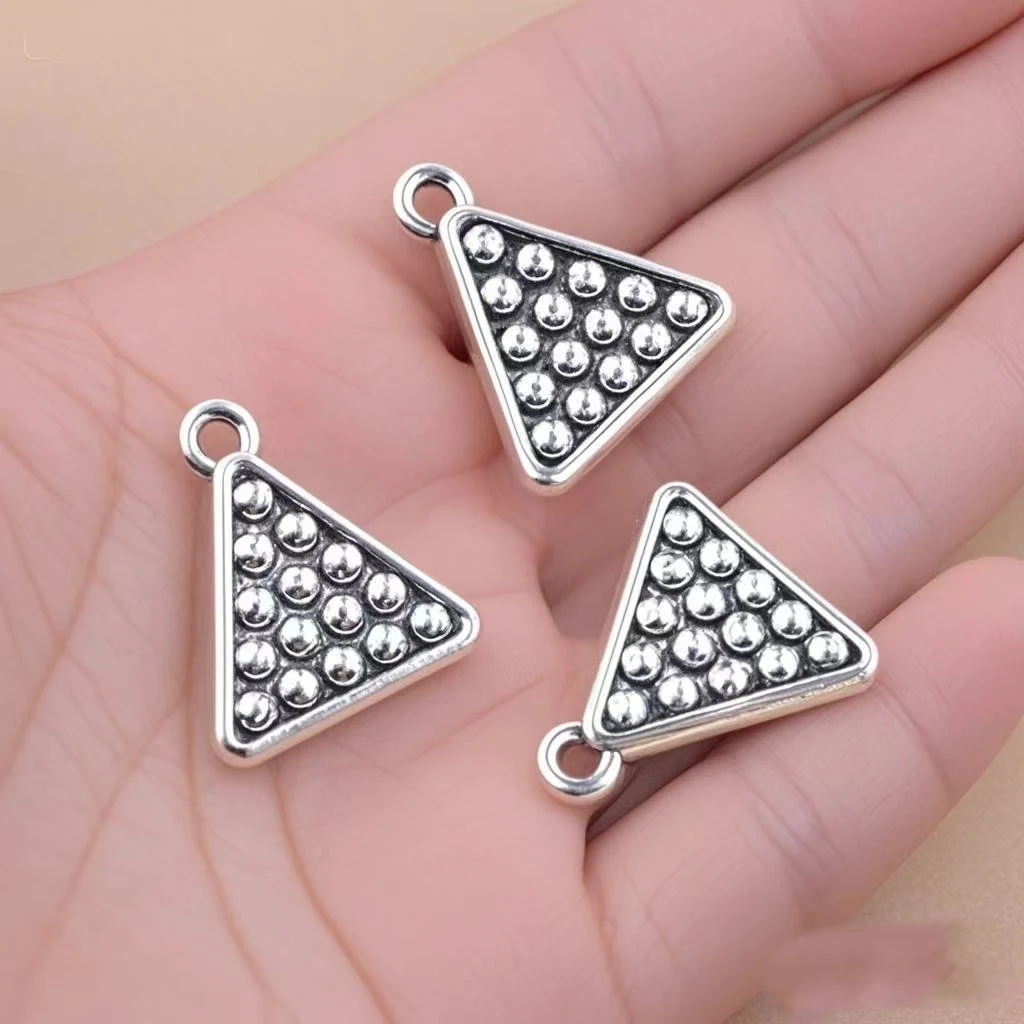 10Pcs/Lot Charms Billiards Snooker Pool 17x10mm Tibetan Silver Color Pendants Antique Jewelry Making DIY Handmade Craft