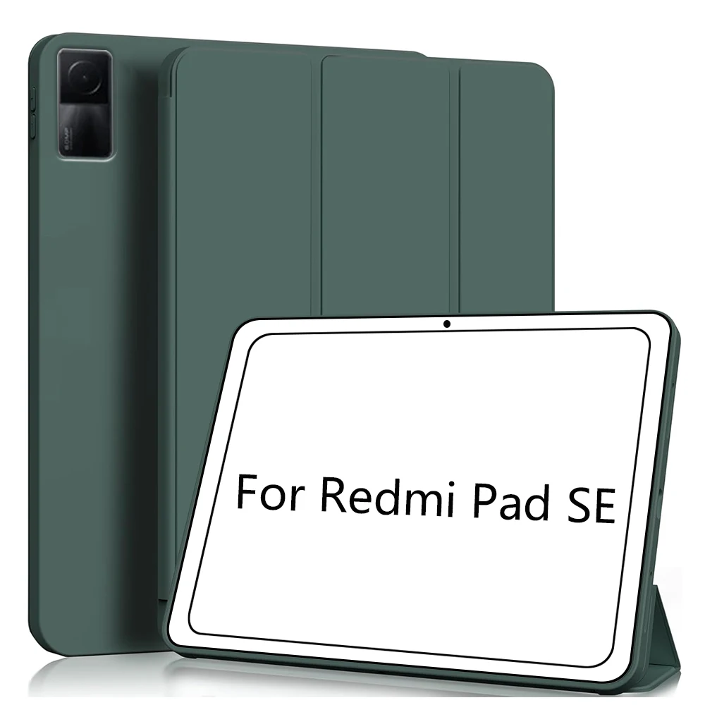 Slim Thin Light Soft Case for Xiaomi Redmi Pad SE 11 Inch 2023 - Protective Smart Cover with Auto Sleep/Wake And Folding Stand F
