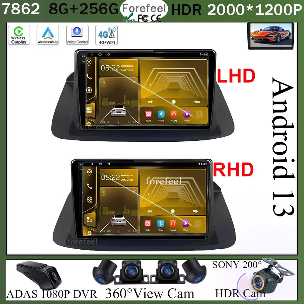 

Для Honda Accord 8 Spirior 2008-2013 LHD RHD 7862 Авто Carplay Android автомобильный GPS Bluetooth стерео радио видеоплеер QLED WIFI GPS