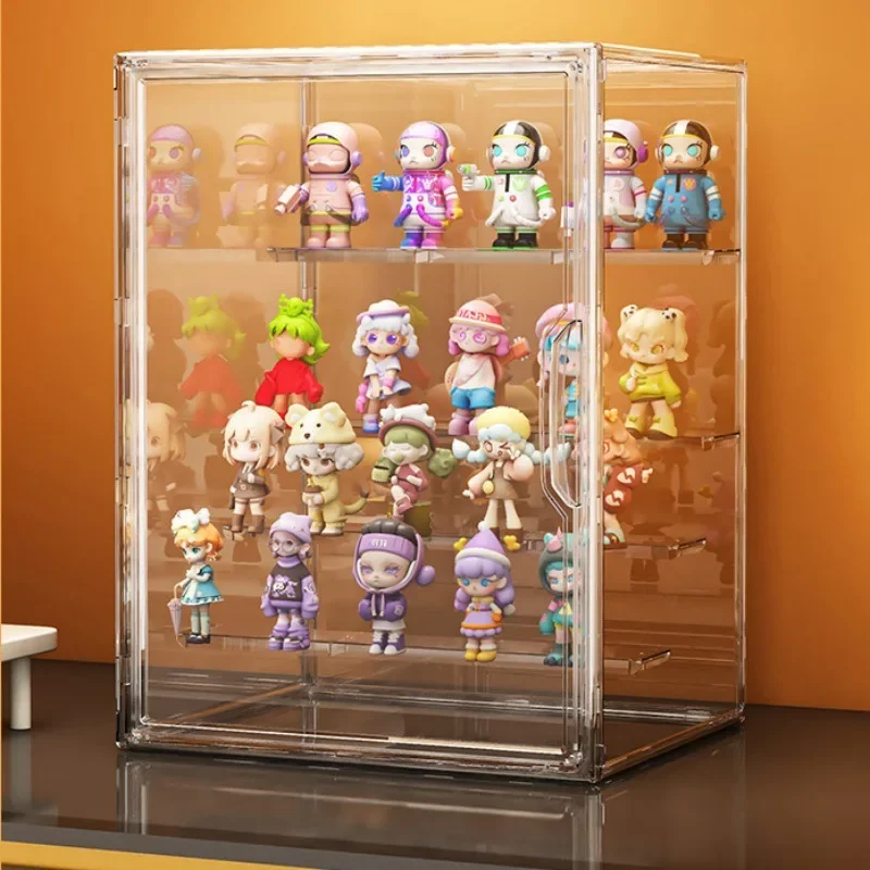 Clear Acrylic Display Case for Blind Box, POP MART Figures & Dolls, Dustproof Collector Showcase for Toys, Models and Decor