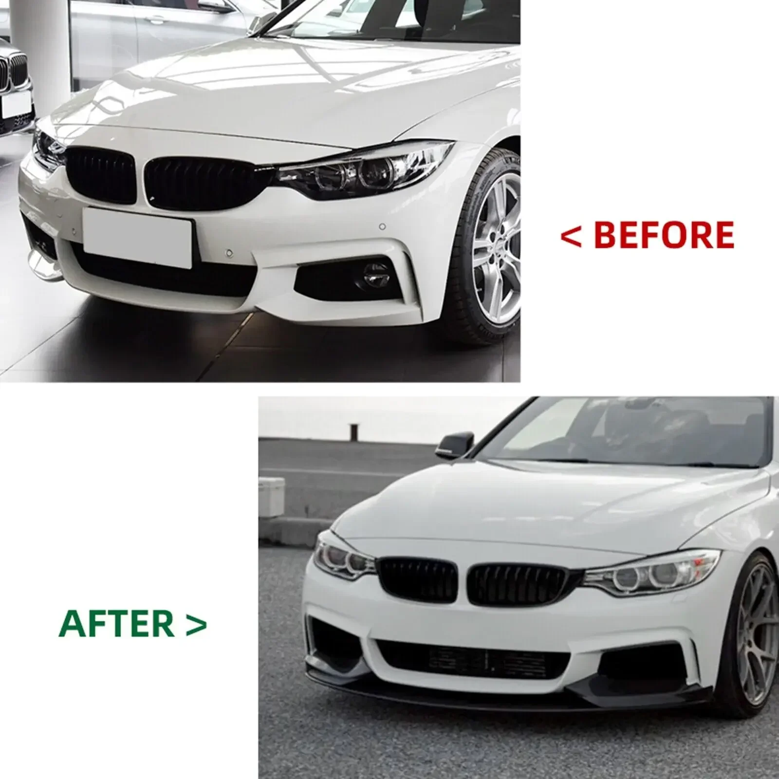 

For BMW 4 Series F32 F33 F36 420i 425i 430i 440i M440i MP Style 2014-2020 Front Bumper Lip Spoiler Splitter Diffuser Accessories