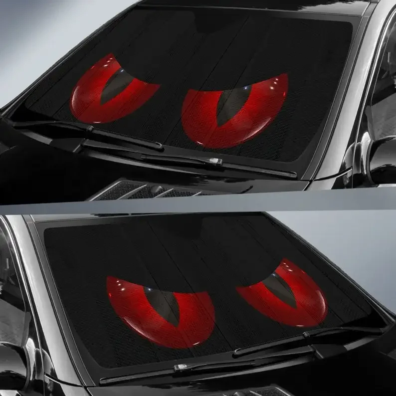 Car Custom Sun Visor Reflector UV Protection Bad Eye Sun Visor Universal Animal Funny Visor Windshield Sunshades