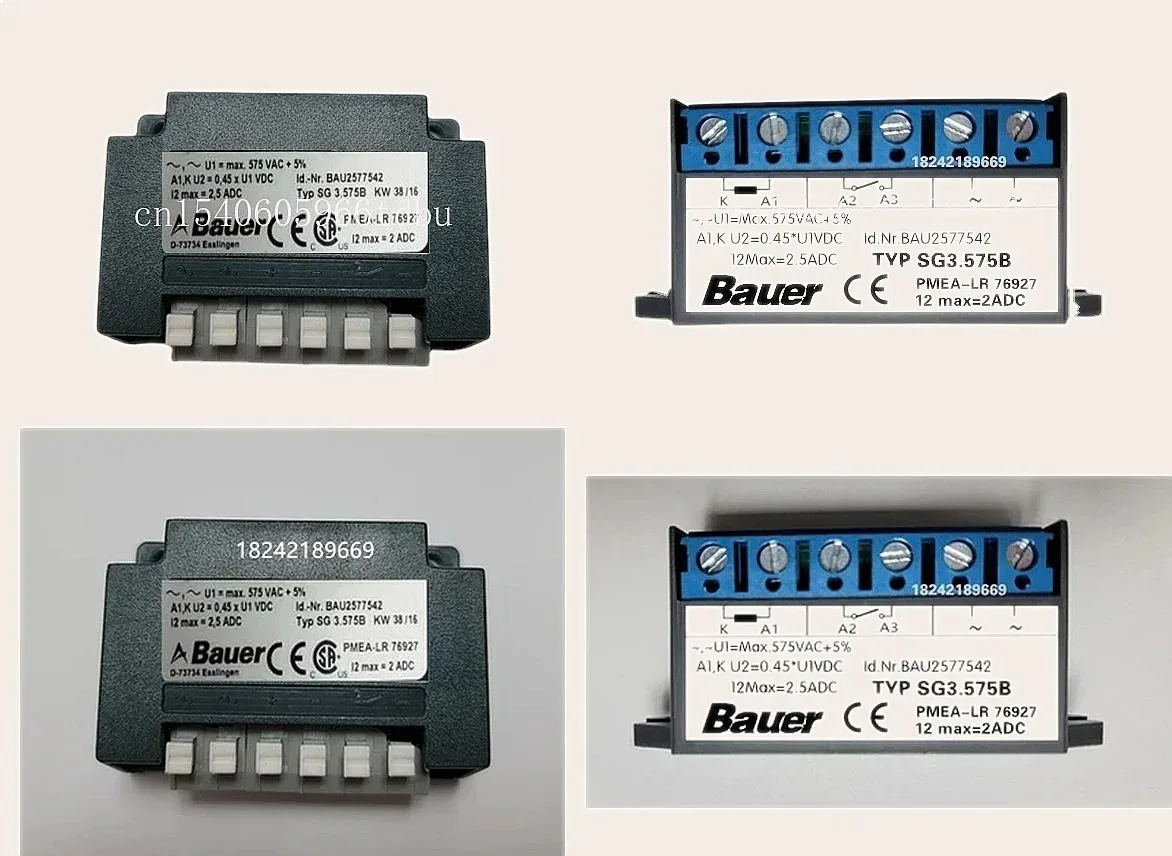 Typ SG 3.575B BAU2577542 U1=max.575VAC+5% Rectifier Domestic Bauer