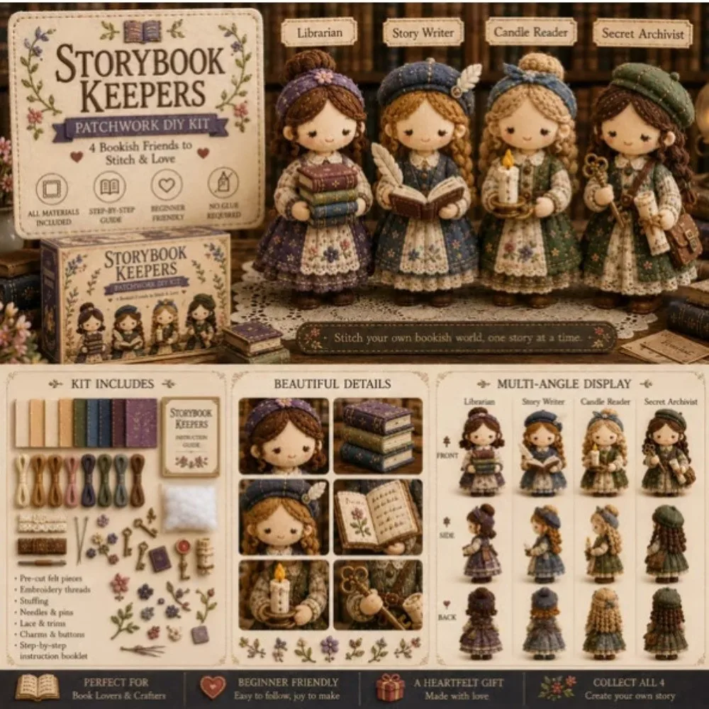 Pre-cut Fabric Handmade Patchwork DIY Kit with Guidance Beginner-friendly Patchwork Sewing Set Cotton-filled Decorative