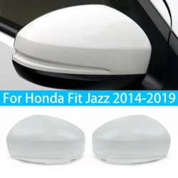 For Honda Fit Jazz 2014 2015 2016 2017 2018 2019 Car Replacement Rearview Side Mirror Cover Wing Cap Exterior Door Case Trim