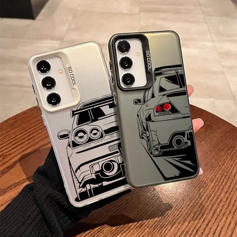 Case For Samsung A06 A07 A12 A14 A15 A16 A17 A24 A25 A26 A33 A34 A35 A36 A52 A54 A55 A56 JDM Sports Car