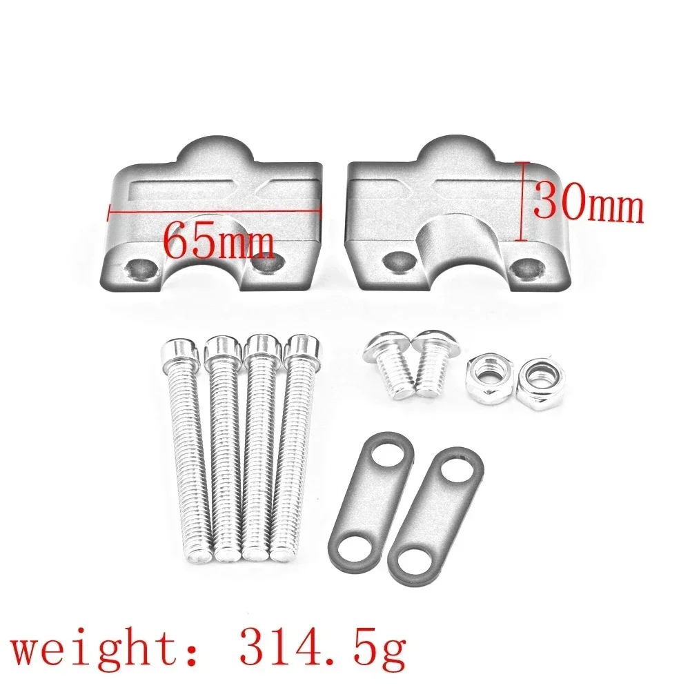 Ninja650 Motorfiets Zwart Stuur Riser Up Backs Moves Beugel Kit Klem Voor Kawasaki Er6n Er6f Ninja 650 Z650 2020-2023