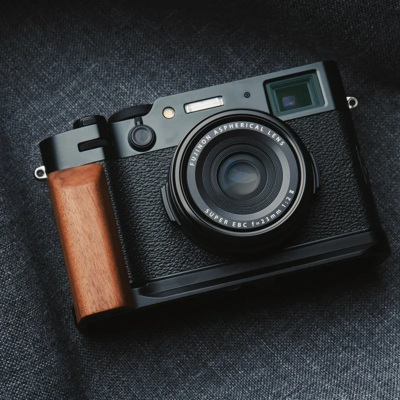 X100VI Hand Grip W Quick Release Plate L Bracket For FUJI X100VI Black Hand Made Arca Swiss