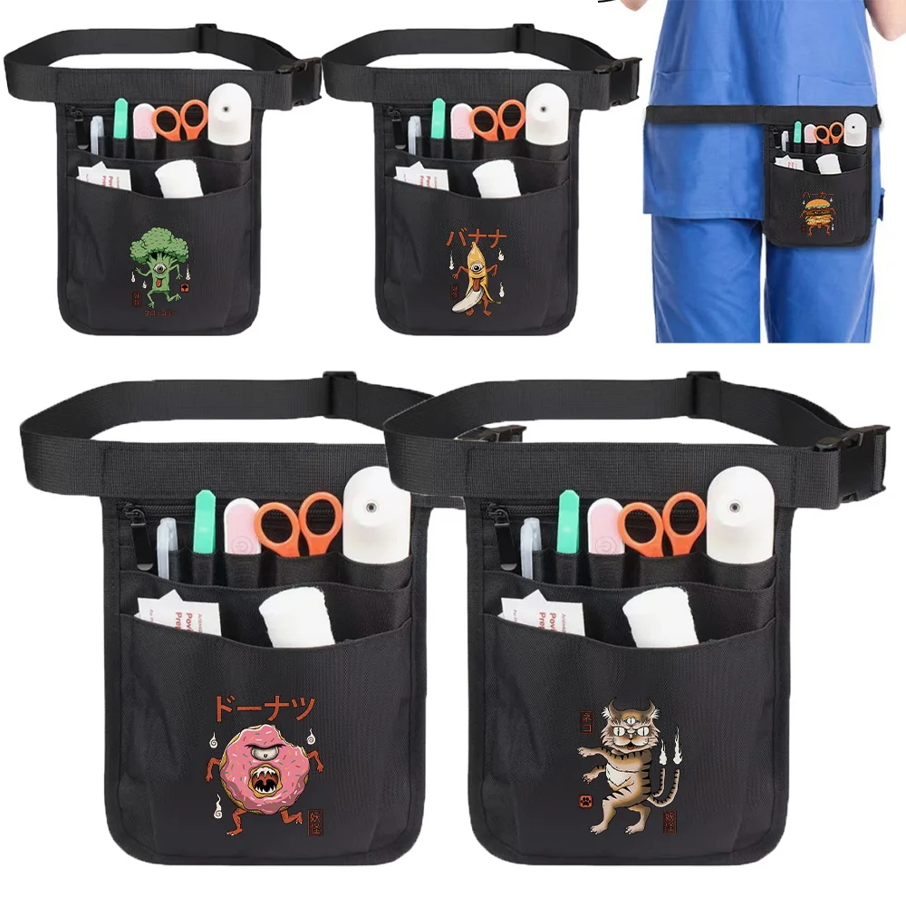 

Unisex Waist Bag Workout Traveling Cute Monster Pattern Running Phone Wallets Waist Pack Phone Bag Sport Accessories Waist Bags