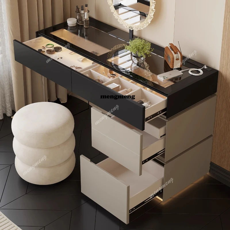 

Minimalist Home Dressing Table Womens Luxury Storage Comfortable Dressing Table Modern Mirror Muebles De Dormitorio Furnitures