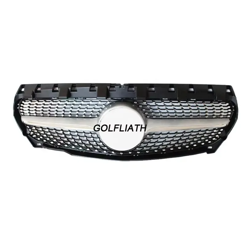 

Factory Price Wholesale Glossy Black/Silver W117 Car Front Grills ABS Diamond Grille for Mercedes Benz CLA Class 2013-2018
