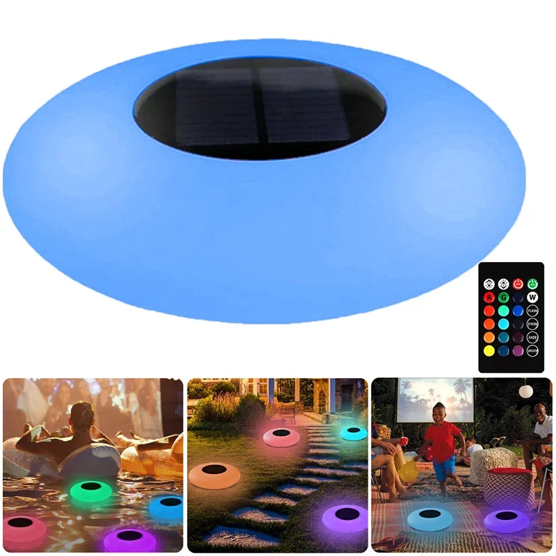 impermeavel solar floating pool lights luz led colorida gramado ao ar livre superficie da agua grande e pequeno 01