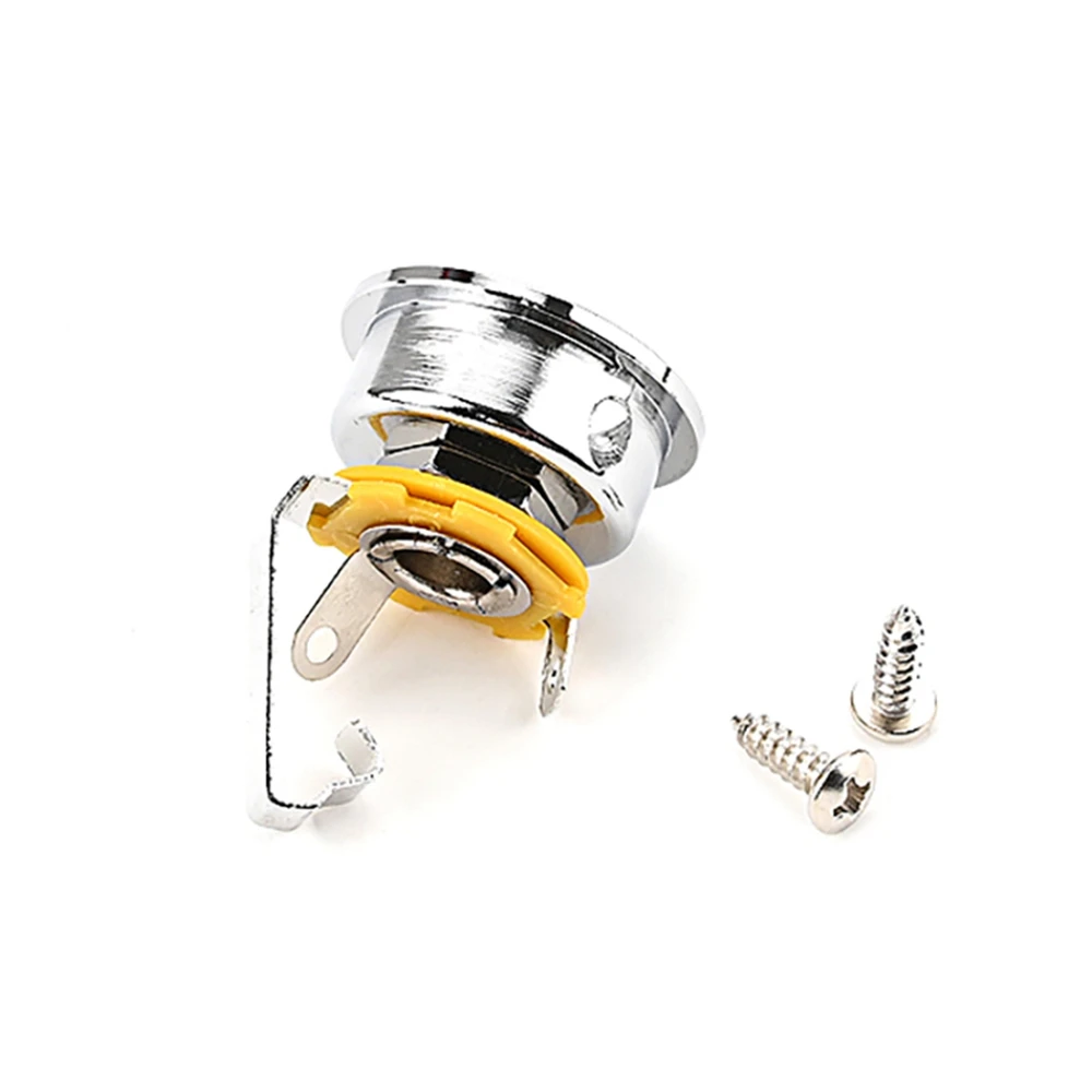 텔레캐스터 일렉트릭 기타 부품용 소켓 잭 플레이트 거치대, 6.35mm 1/4 인치