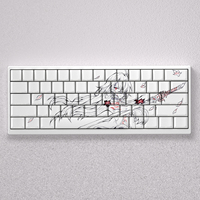 98 Keys Keycaps Anime Acheron Cherry Height PBT Dye Sublimation White Side Print Backlight AULA F75 Mechanical Keyboard Anne Pro