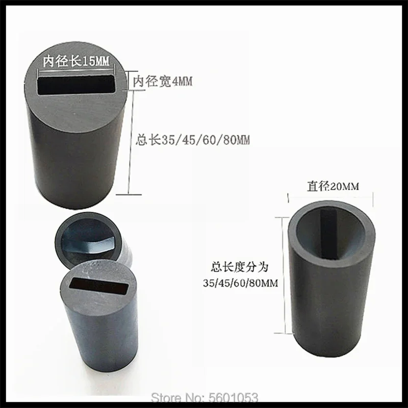 フラットスクエア,直径4mm,長さ35mm,45mm,60mmの炭化ボンノズル