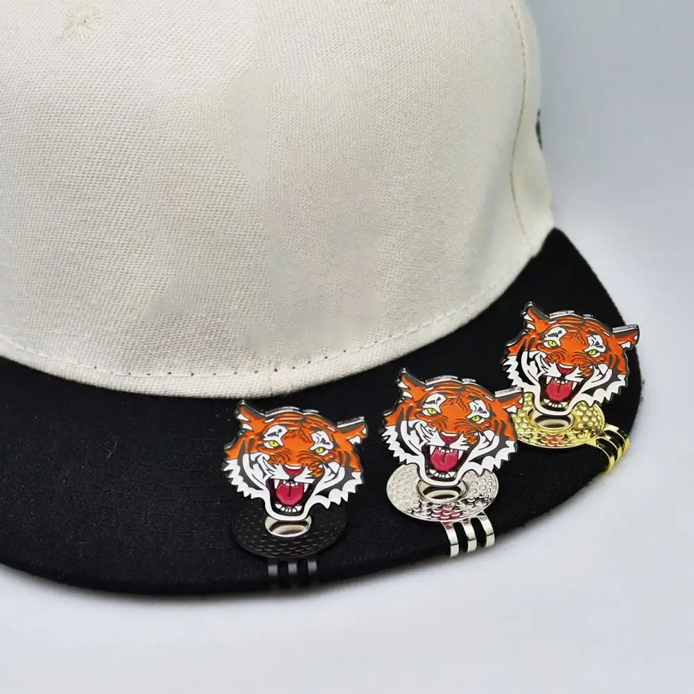 

Маркер для мяча для гольфа Tiger с зажимом для шляпы Магнитный металлический маркер для мяча для гольфа Зажим для шляпы Аксессуар для игры в гольф для мужчин и женщин