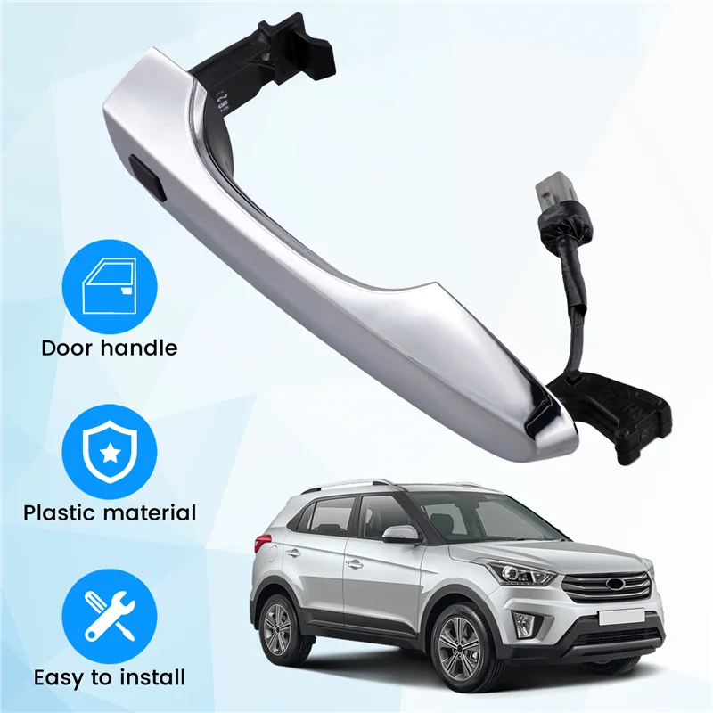 

Classy-Front Exterior Door Handle Keyless Entry With Button For Hyundai CRETA 2015-2018