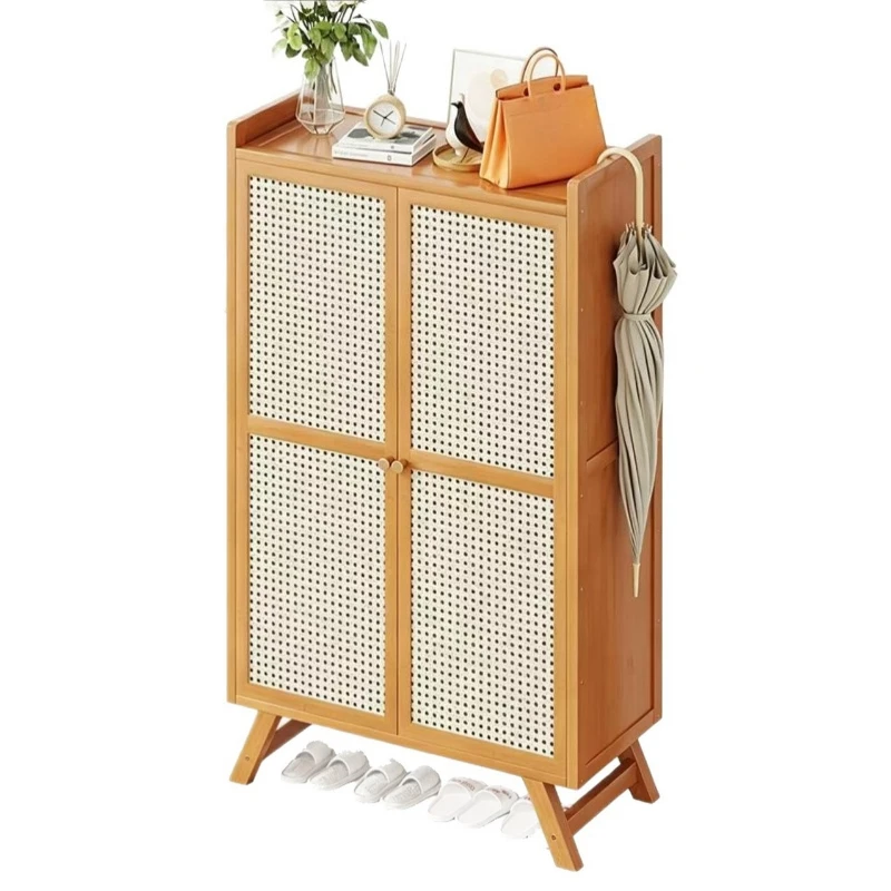 Shoe cabinet household door simple indoor rental house multi-layer storage 2026 new popular with door dust shoe rack