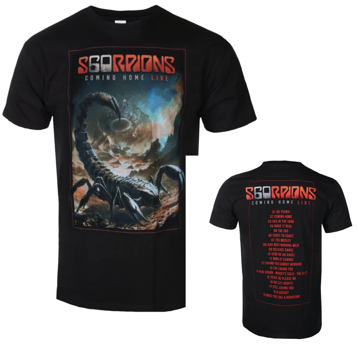 2026 Scorpions Graphic Cotton T-shirt Unisex Summer Short Sleeve Fashion Brand Tee Luxury Casual Vintage Tees