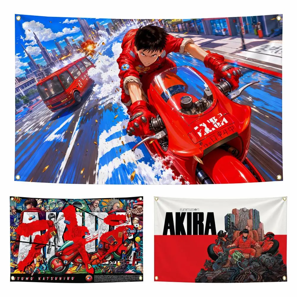 Anime A-Akira Flags Personalized Flag Room Dorm Camping Picnic Garage Bar Indoor Outdoor Wall Decor