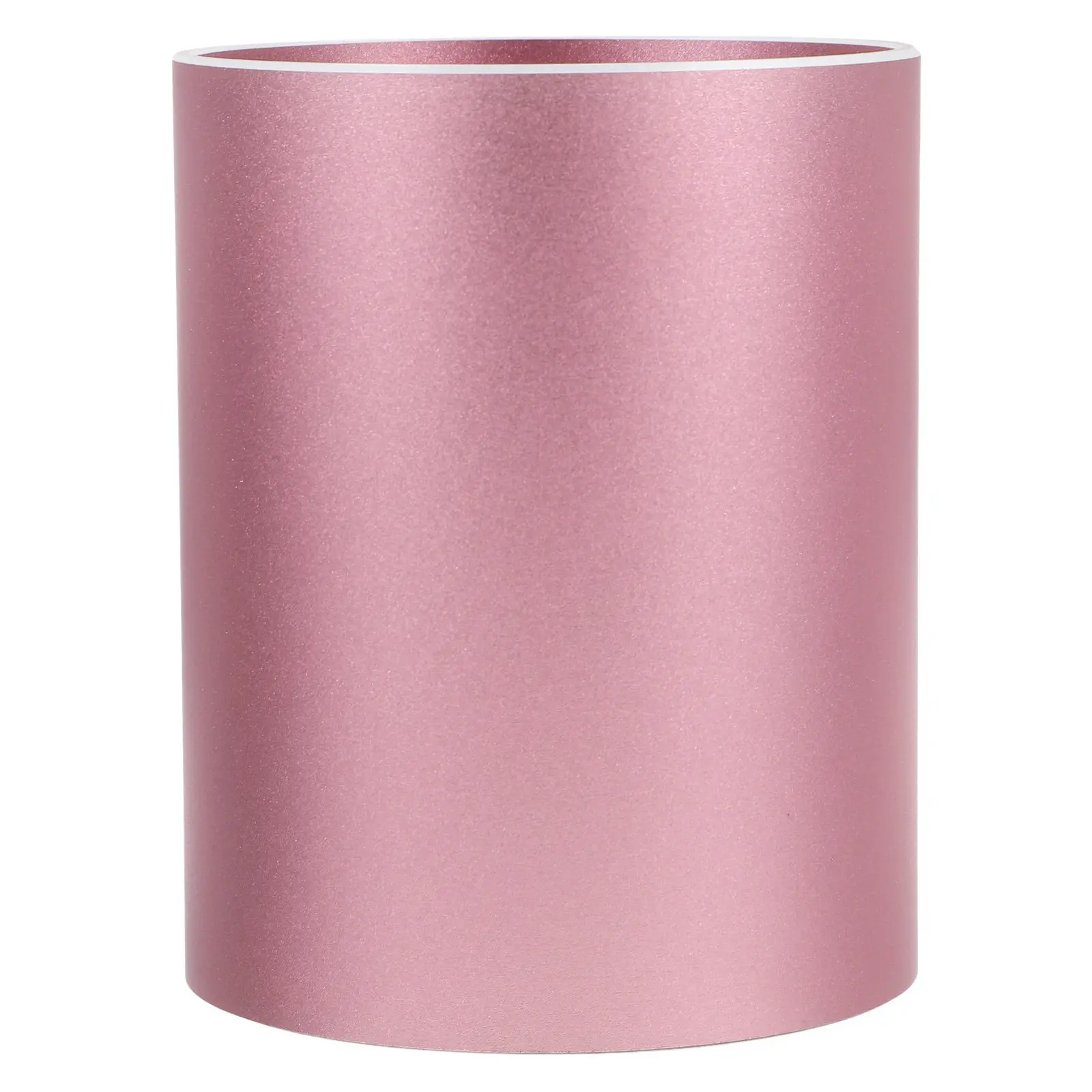 

Aluminum Alloy Pencil Holder Round Modern Desk Organizer Non-Slip Base Soft Interior Padding Pen Storage Container Office