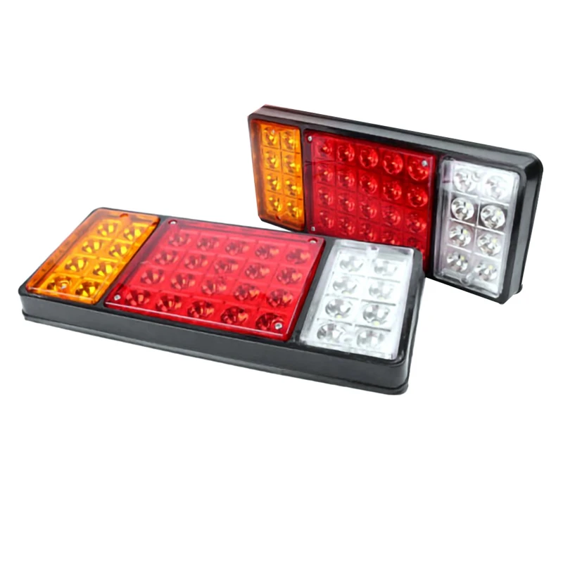 2Pcs Waterproof Car 36 LED Tail Light Rear Lamps Pair Boat Trailer 12V Rear Parts For Trailer Truck Car Lights