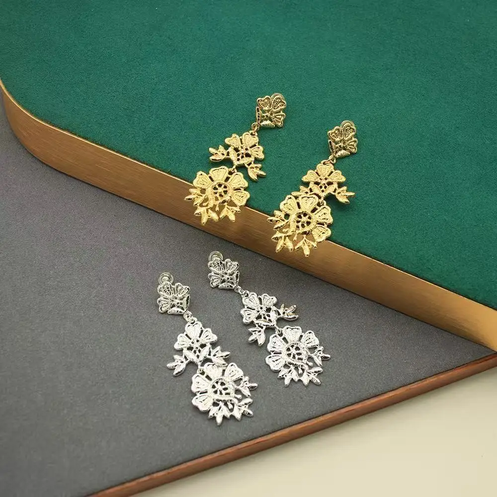 

Jenny&dave Jewelry Earrings Women's Earrings Ear Cuffs Lace Hollow Earrings For Women Flower Earrings